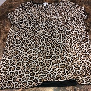 Cheatah print blouse